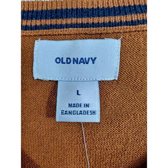 Mens V Neck Pullover Sweater NWT. Size Large, Long Sleeves. - Picture 4 of 8